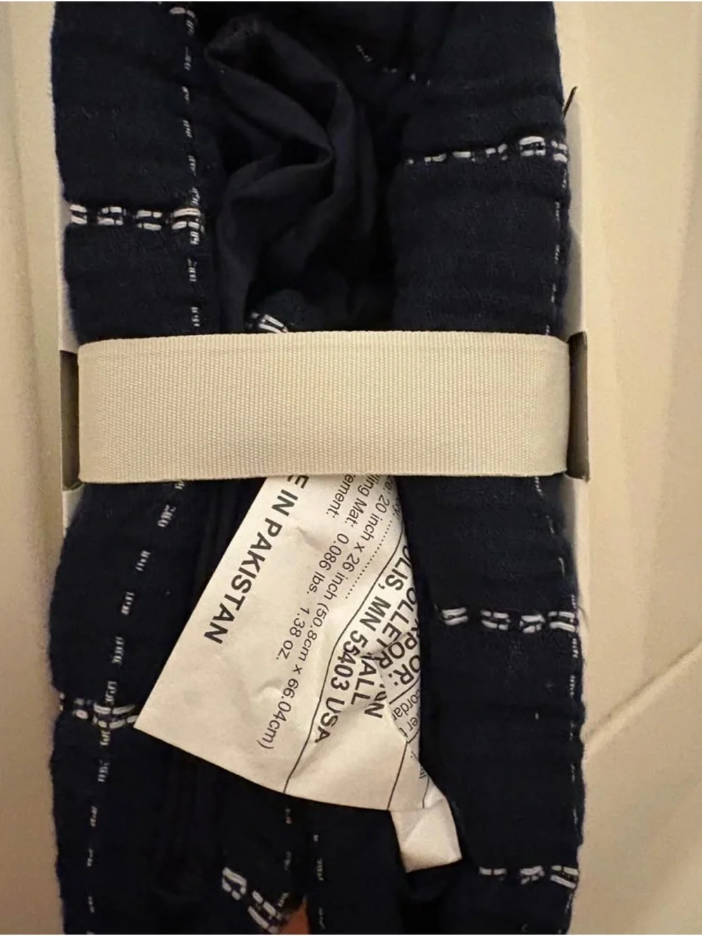 2 Target Crinkle Yarn Dyed pillow Sham - Navy